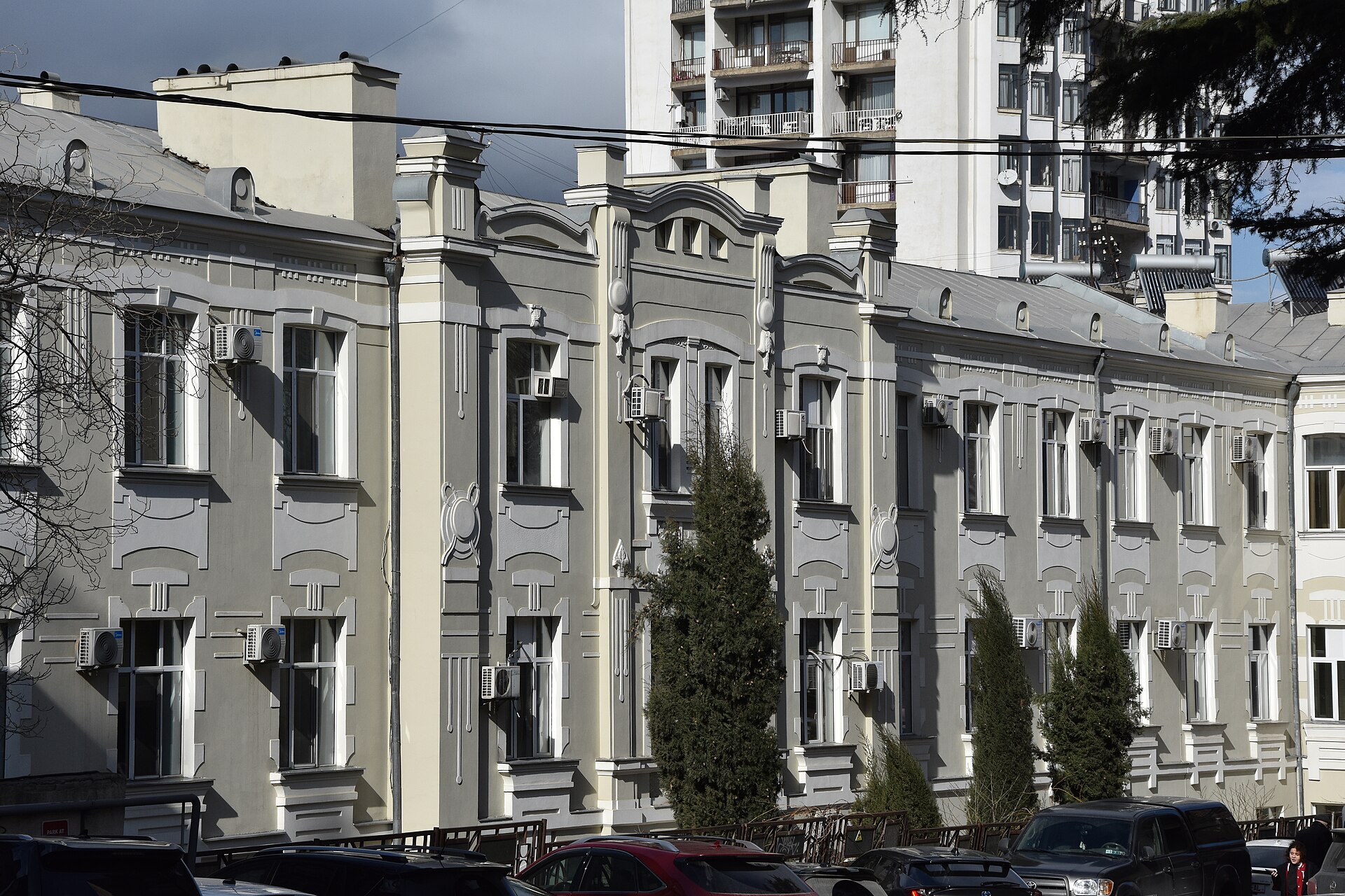 The Chachava Clinic building on Kostava Street in Tbilisi