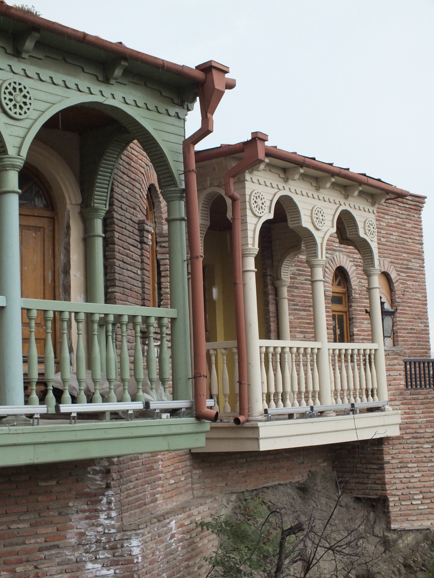 Carved balconies of old Tbilisi