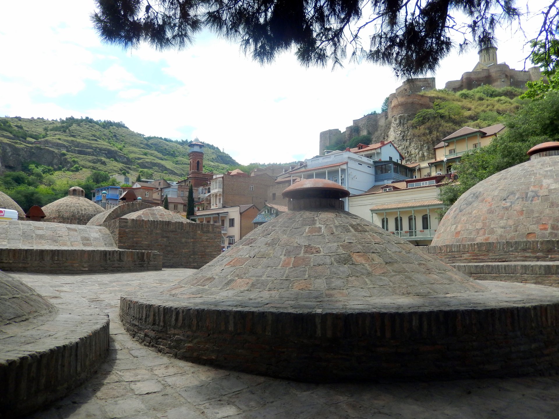 Domes of Bathhouse No. 5 in Tbilisi's Old Town